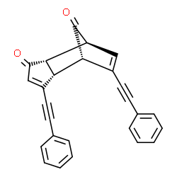 ChemSpider 2D Image | (1S,2S,6R,7S)-5,8-Bis(phenylethynyl)tricyclo[5.2.1.0~2,6~]deca-4,8-diene-3,10-dione | C26H16O2
