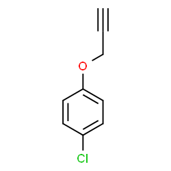 ChemSpider 2D Image | 1-Chloro-4-(2-propyn-1-yloxy)benzene | C9H7ClO