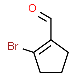 ChemSpider 2D Image | 2-Bromo-1-cyclopentene-1-carbaldehyde | C6H7BrO