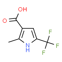 ChemSpider 2D Image | 2-Methyl-5-(trifluoromethyl)-1H-pyrrole-3-carboxylic acid | C7H6F3NO2