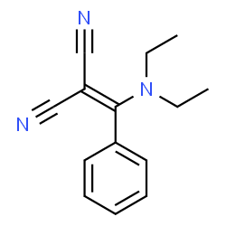 ChemSpider 2D Image | [(Diethylamino)(phenyl)methylene]malononitrile | C14H15N3