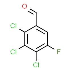 ChemSpider 2D Image | 2,3,4-Trichloro-5-fluorobenzaldehyde | C7H2Cl3FO