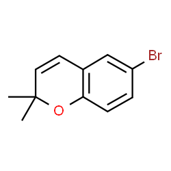 ChemSpider 2D Image | 6-Bromo-2,2-dimethyl-2H-chromene | C11H11BrO