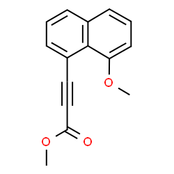 ChemSpider 2D Image | Methyl 3-(8-methoxy-1-naphthyl)-2-propynoate | C15H12O3