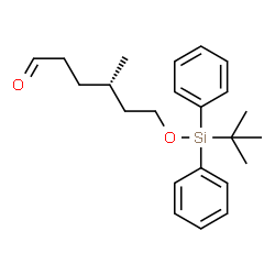 ChemSpider 2D Image | (4S)-4-Methyl-6-{[(2-methyl-2-propanyl)(diphenyl)silyl]oxy}hexanal | C23H32O2Si