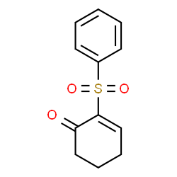 ChemSpider 2D Image | 2-(Phenylsulfonyl)-2-cyclohexen-1-one | C12H12O3S
