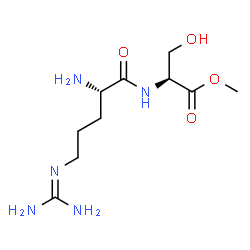 ChemSpider 2D Image | Methyl N~5~-(diaminomethylene)-L-ornithyl-L-serinate | C10H21N5O4