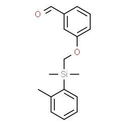 ChemSpider 2D Image | 3-{[Dimethyl(2-methylphenyl)silyl]methoxy}benzaldehyde | C17H20O2Si