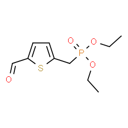 ChemSpider 2D Image | Diethyl [(5-formyl-2-thienyl)methyl]phosphonate | C10H15O4PS