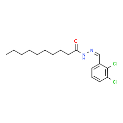 ChemSpider 2D Image | N'-[(Z)-(2,3-Dichlorophenyl)methylene]decanehydrazide | C17H24Cl2N2O