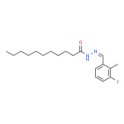 ChemSpider 2D Image | N'-[(Z)-(3-Iodo-2-methylphenyl)methylene]undecanehydrazide | C19H29IN2O