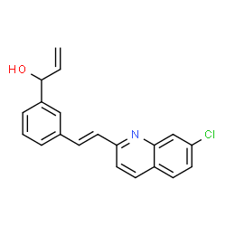 ChemSpider 2D Image | (E)-1-(3-(2-(7-Chloroquinolin-2-yl)vinyl)phenyl)prop-2-en-1-ol | C20H16ClNO