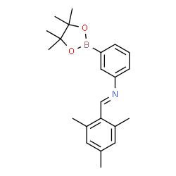 ChemSpider 2D Image | (E)-1-Mesityl-N-[3-(4,4,5,5-tetramethyl-1,3,2-dioxaborolan-2-yl)phenyl]methanimine | C22H28BNO2