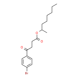 ChemSpider 2D Image | 2-Octanyl 4-(4-bromophenyl)-4-oxobutanoate | C18H25BrO3