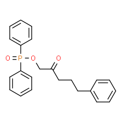 ChemSpider 2D Image | 2-Oxo-5-phenylpentyl diphenylphosphinate | C23H23O3P