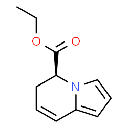 ChemSpider 2D Image | Ethyl (5S)-5,6-dihydro-5-indolizinecarboxylate | C11H13NO2