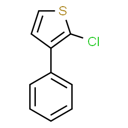 ChemSpider 2D Image | 2-Chloro-3-phenylthiophene | C10H7ClS