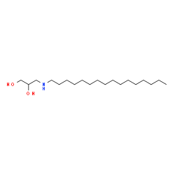 ChemSpider 2D Image | 3-(Hexadecylamino)-1,2-propanediol | C19H41NO2