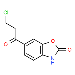 ChemSpider 2D Image | 6-(3-Chloropropanoyl)benzo[d]oxazol-2(3H)-one | C10H8ClNO3