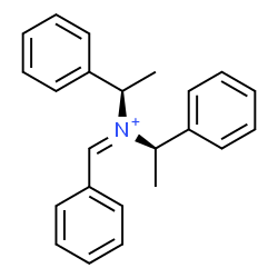 ChemSpider 2D Image | Phenyl-N,N-bis[(1R)-1-phenylethyl]methaniminium | C23H24N
