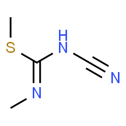 ChemSpider 2D Image | Methyl N'-cyano-N-methylcarbamimidothioate | C4H7N3S