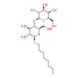 ChemSpider 2D Image | Octyl 4-O-beta-D-galactopyranosyl-1-thio-beta-D-glucopyranoside | C20H38O10S