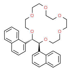 ChemSpider 2D Image | (2S,3S)-2,3-Di(1-naphthyl)-1,4,7,10,13,16-hexaoxacyclooctadecane | C32H36O6