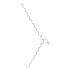 ChemSpider 2D Image | N-[(4R,5S)-2,2-Dimethyl-4-tridecyl-1,3-dioxan-5-yl]octadecanamide | C37H73NO3