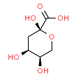 ChemSpider 2D Image | 3-Deoxy-alpha-D-erythro-hex-2-ulopyranosonic acid | C6H10O6