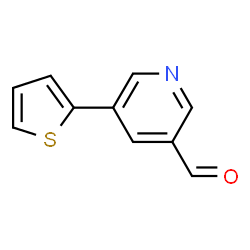 ChemSpider 2D Image | 5-(2-Thienyl)nicotinaldehyde | C10H7NOS
