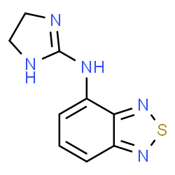 ChemSpider 2D Image | N-(4,5-Dihydro-1H-imidazol-2-yl)-2,1,3-benzothiadiazol-4-amine | C9H9N5S
