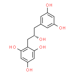 ChemSpider 2D Image | 2-[(2S)-3-(3,5-Dihydroxyphenyl)-2-hydroxypropyl]-1,3,5-benzenetriol | C15H16O6