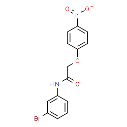 ChemSpider 2D Image | N-(3-Bromophenyl)-2-(4-nitrophenoxy)acetamide | C14H11BrN2O4