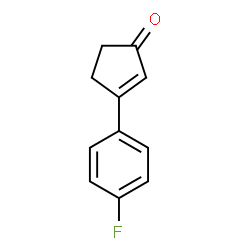 ChemSpider 2D Image | 3-(4-Fluorophenyl)-2-cyclopenten-1-one | C11H9FO
