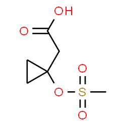 ChemSpider 2D Image | {1-[(Methylsulfonyl)oxy]cyclopropyl}acetic acid | C6H10O5S