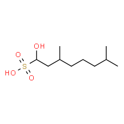 ChemSpider 2D Image | 1-Hydroxy-3,7-dimethyl-1-octanesulfonic acid | C10H22O4S