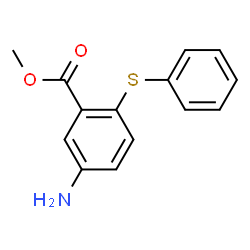 ChemSpider 2D Image | Methyl 5-amino-2-(phenylsulfanyl)benzoate | C14H13NO2S