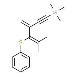 ChemSpider 2D Image | Trimethyl[5-methyl-3-methylene-4-(phenylsulfanyl)-4-hexen-1-yn-1-yl]silane | C17H22SSi