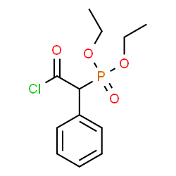 ChemSpider 2D Image | Diethyl (2-chloro-2-oxo-1-phenylethyl)phosphonate | C12H16ClO4P