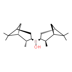 ChemSpider 2D Image | Bis[(1R,2S,3R,5R)-2,6,6-trimethylbicyclo[3.1.1]hept-3-yl]borinic acid | C20H35BO