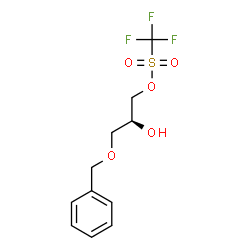 ChemSpider 2D Image | (2S)-3-(Benzyloxy)-2-hydroxypropyl trifluoromethanesulfonate | C11H13F3O5S