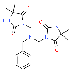 ChemSpider 2D Image | 3,3'-[(Benzylimino)bis(methylene)]bis(5,5-dimethyl-2,4-imidazolidinedione) | C19H25N5O4