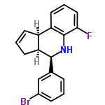 InChI=1/C18H15BrFN/c19-12-5-1-4-11(10-12)17-14-7-2-6-13(14)15-8-3-9-16(20)18(15)21-17/h1-6,8-10,13-14,17,21H,7H2/t13-,14+,17+/m1/s1