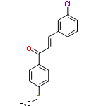 InChI=1/C16H13ClOS/c1-19-15-8-6-13(7-9-15)16(18)10-5-12-3-2-4-14(17)11-12/h2-11H,1H3/b10-5+