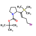 InChI=1/C16H30BrNO2Si/c1-16(2,3)20-15(19)18-12-8-9-13(18)14(10-7-11-17)21(4,5)6/h10,13H,7-9,11-12H2,1-6H3/b14-10-/t13-/m1/s1