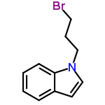 InChI=1/C11H12BrN/c12-7-3-8-13-9-6-10-4-1-2-5-11(10)13/h1-2,4-6,9H,3,7-8H2