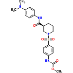 InChI=1/C22H28N4O5S/c1-25(2)19-10-6-17(7-11-19)23-21(27)16-5-4-14-26(15-16)32(29,30)20-12-8-18(9-13-20)24-22(28)31-3/h6-13,16H,4-5,14-15H2,1-3H3,(H,23,27)(H,24,28)/t16-/m0/s1