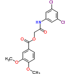 InChI=1/C17H15Cl2NO5/c1-23-14-4-3-10(5-15(14)24-2)17(22)25-9-16(21)20-13-7-11(18)6-12(19)8-13/h3-8H,9H2,1-2H3,(H,20,21)