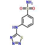 InChI=1/C7H7N5O2S2/c8-16(13,14)6-3-1-2-5(4-6)9-7-10-11-12-15-7/h1-4H,(H2,8,13,14)(H,9,10,12)