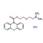 InChI=1/C19H22N2O3S.ClH/c1-20(2)11-12-23-13-14-24-19(22)21-15-7-3-5-9-17(15)25-18-10-6-4-8-16(18)21;/h3-10H,11-14H2,1-2H3;1H